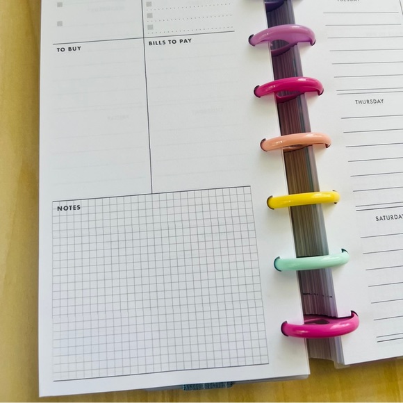 Skinny classic Happy planner size inserts weekly layout - Picture 3 of 5